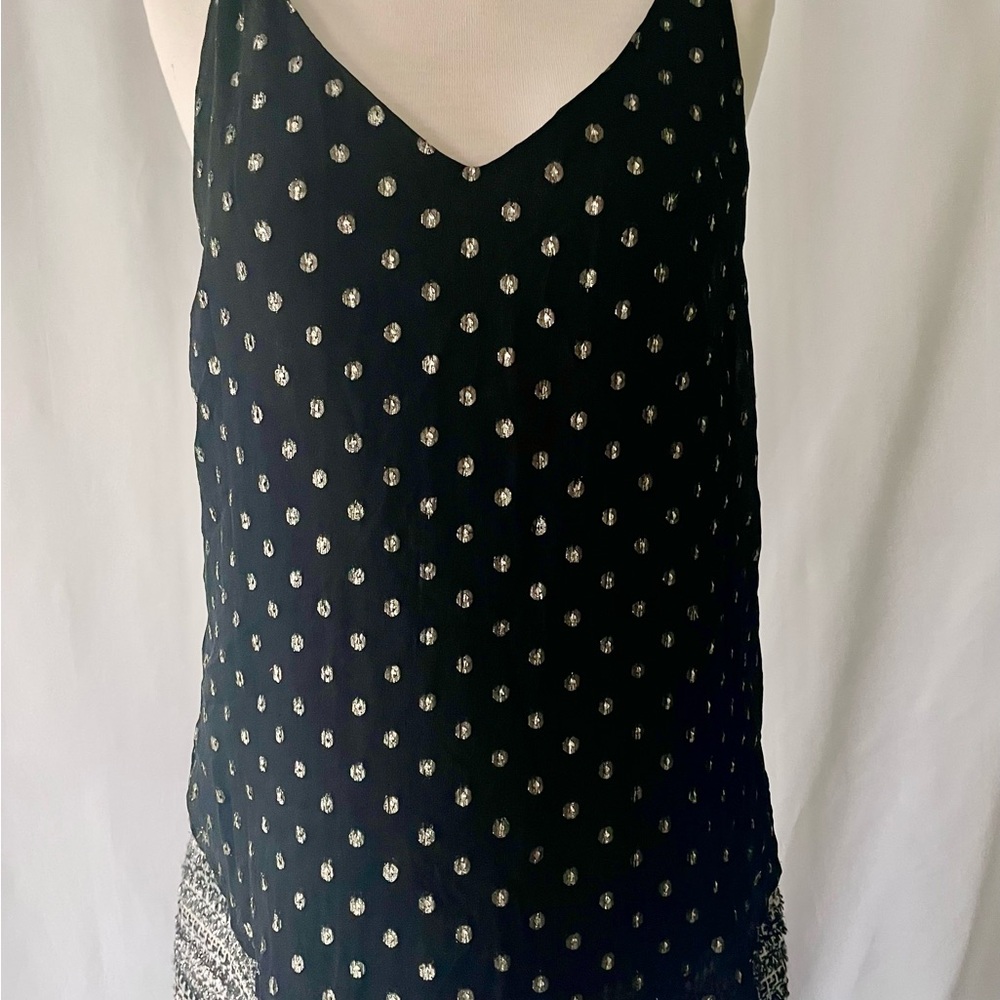 LOFT Black and Gold Clip Dot Tank